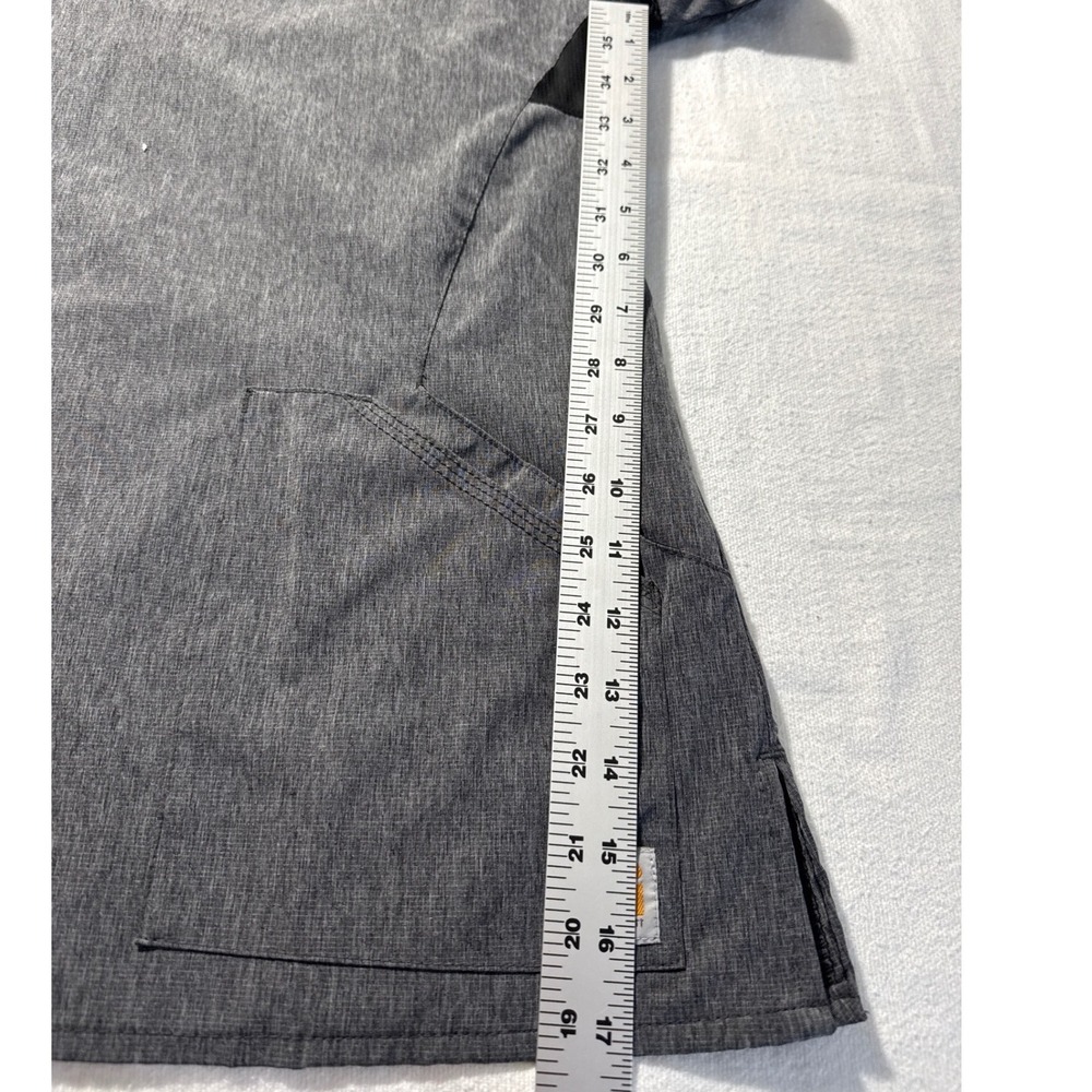 Carhartt Force Scrub Set Womens Medium Grey V-Neck Top Cargo Pants Heather - Picture 13 of 13